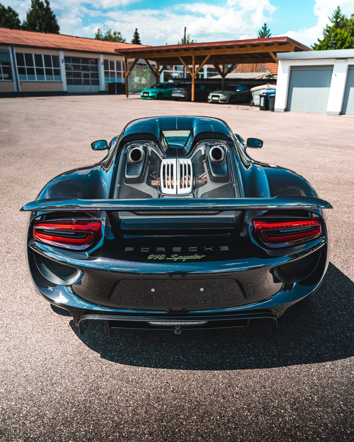 Heck des Porsche 918 Spyder