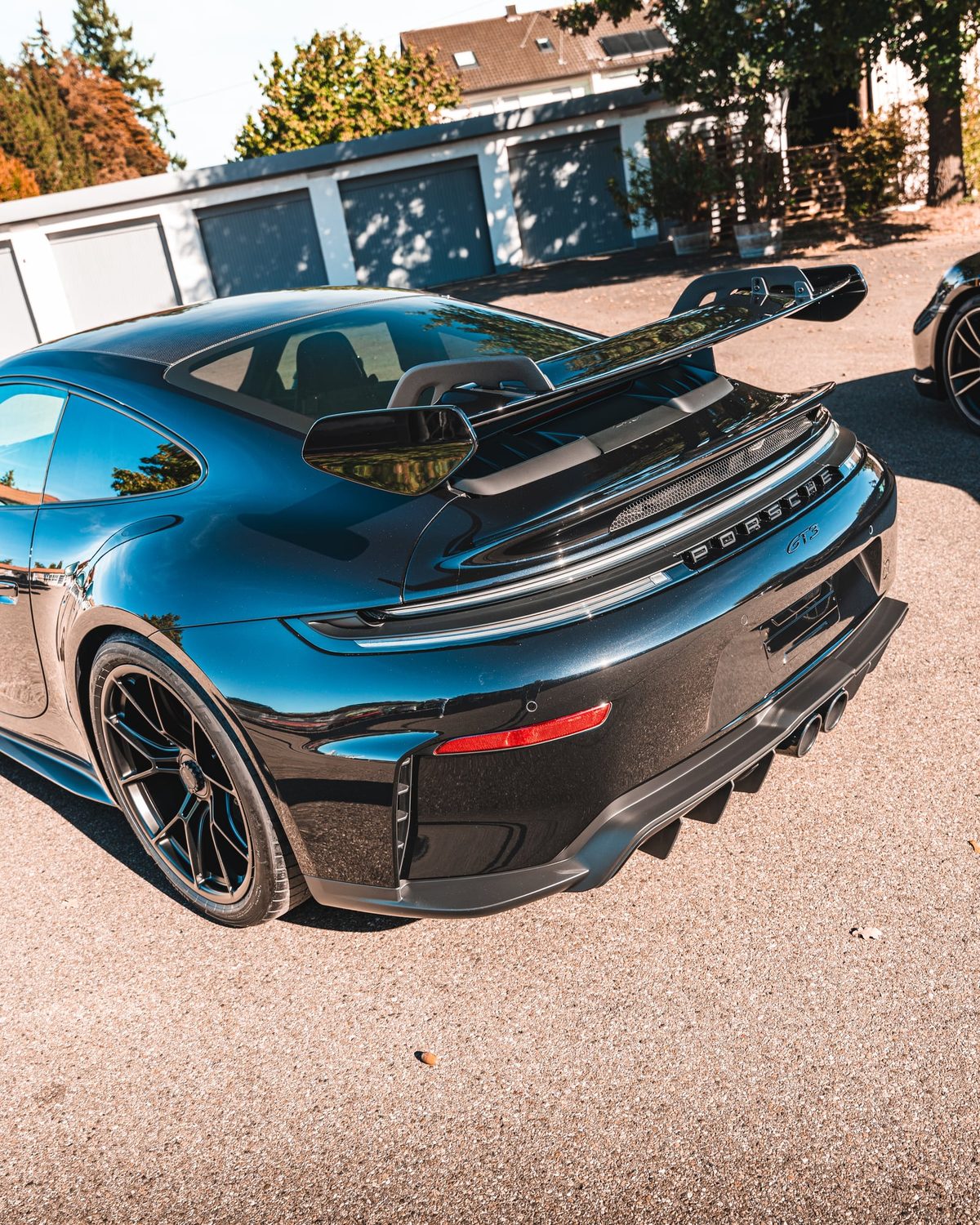 Verstellbarer Heckflügel des Porsche 992 GT3